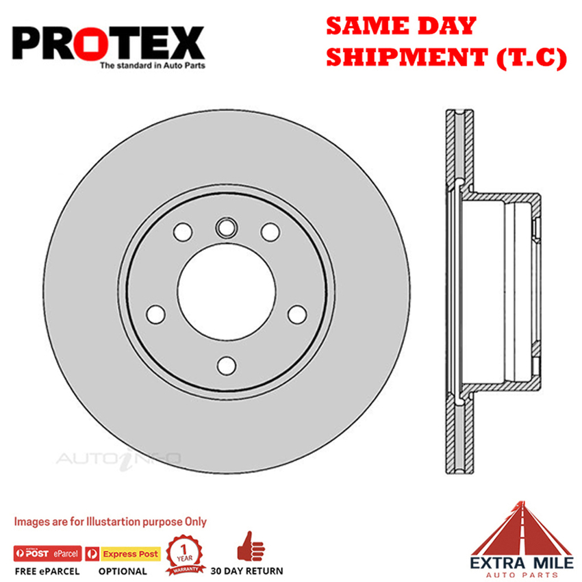 1X PROTEX Rotor - Front For BMW 520i E39 4D Sdn RWD.