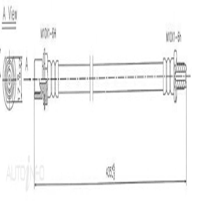 PROTEX Hydraulic Hose - Rear For TOYOTA HILUX YN61V 4D Wgn 4WD 1984 - 1989