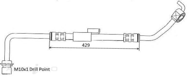 PROTEX Hydraulic Hose - Front For FORD TRANSIT  4D C/C RWD 1995 - 2000