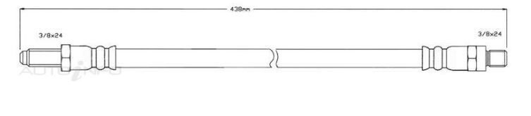 PROTEX Hydraulic Hose - Rear For ROVER 75  4D Wgn FWD 2001 - 2004