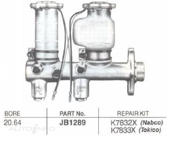 Brake Master Cylinder For NISSAN 200B 810 4D Wgn RWD 1977 - 1981 JB1289-2