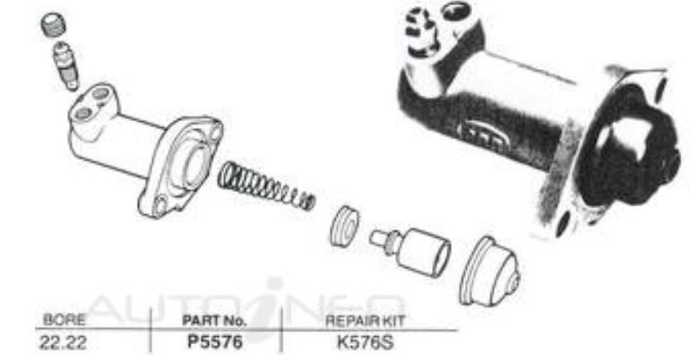 New Clutch Slave Cylinder For CHRYSLER ROYAL . 230 6 Cyl CARB 1956 - 1963