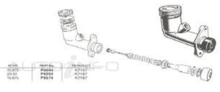 New Clutch Master Cylinder For FORD FAIRLANE ZC 221 6 Cyl CARB 1969 - 1970