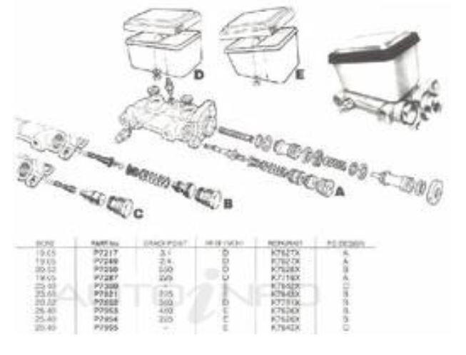 New Brake Master Cylinder For HOLDEN STATESMAN WB 4D Sdn RWD 1980 - 1985