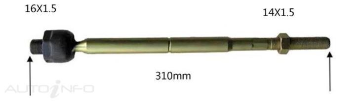Protex Rack End For FORD CORSAIR UA 4D Sdn FWD 1989 - 1992