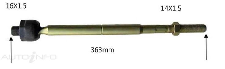 Protex Rack End For HOLDEN VECTRA JR 4D H/B FWD 1996 - 1998
