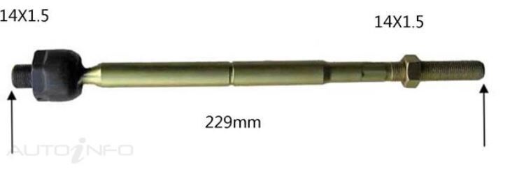 Protex Rack End For TOYOTA ESTIMA TCR10R 3D Wgn RWD 1992 - 1999