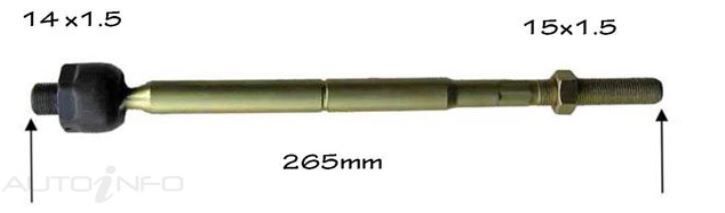 Protex Rack End For TOYOTA AURION GSV40R 4D Sdn FWD 2006 - 2012