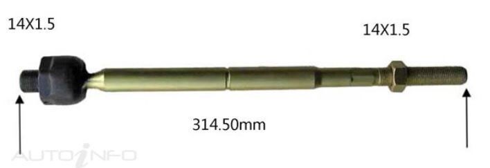 Protex Rack End For FORD FIESTA WS 2D H/B FWD 2009 - 2010