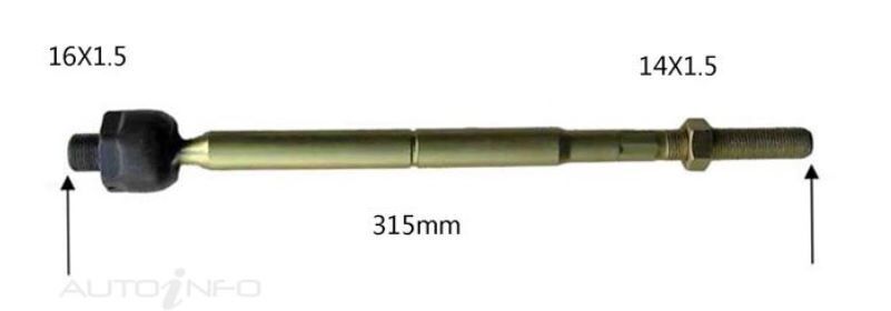 Protex Rack End For MITSUBISHI CORDIA AB 2D L/B FWD 1984 - 1985