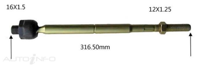 Protex Rack End For MITSUBISHI EXPRESS SJ 3D Van RWD 1994 - 2014