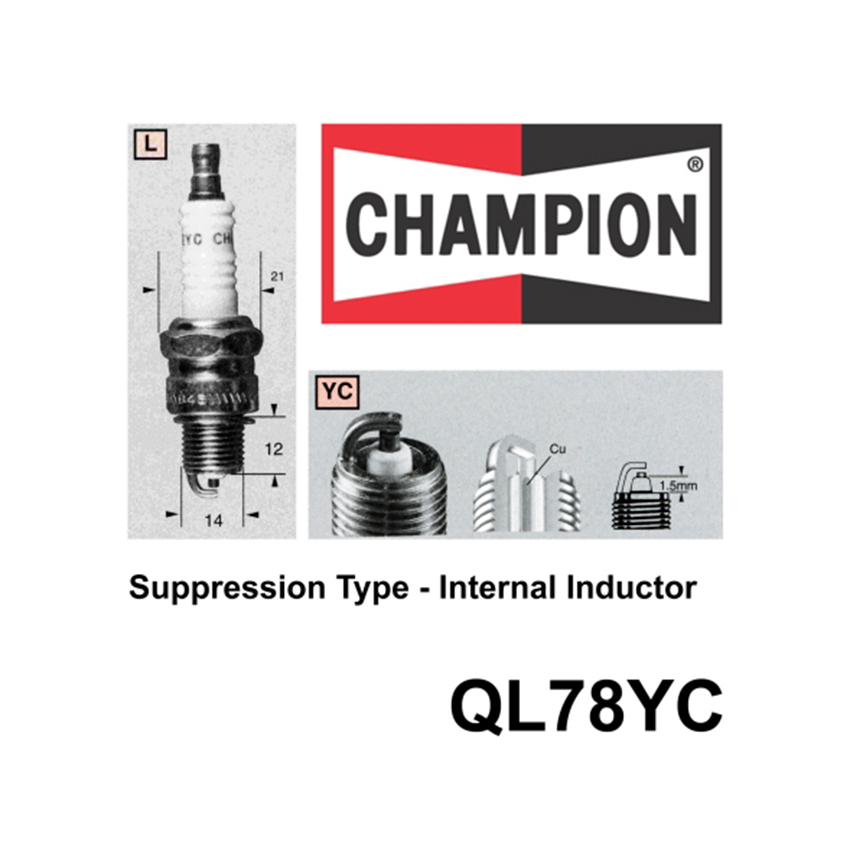 Champion QL78YC SPARK PLUG - COPPER (938M) GP3