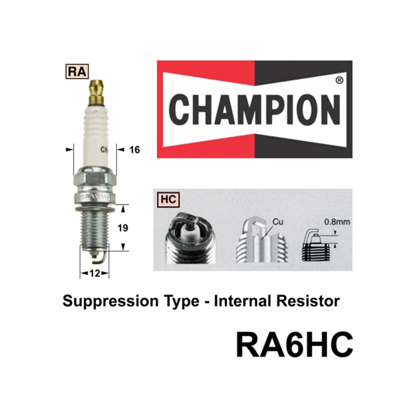 RA6HC Marine/Mcycle Spark Plug for SUZUKI WAGON R+ EM