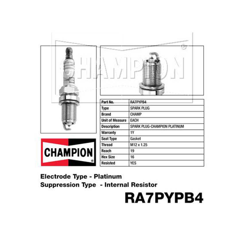 RA7PYPB4 Platinum Spark Plug for SUZUKI ALTO GF MF310 CELERIO LF