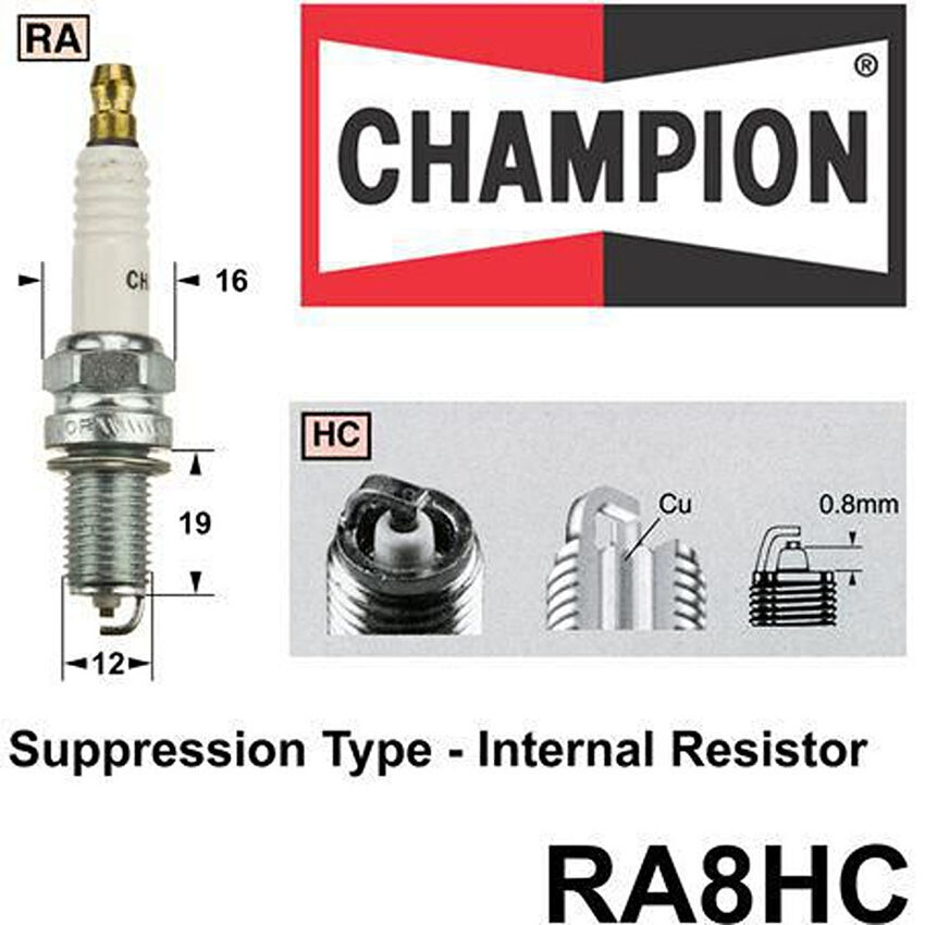 Champion Copper Plus Spark Plug For Daihatsu Sirion M301 1.3L Petrol K3-VE, 16V