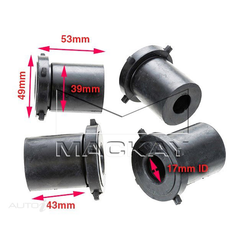 RBK1004 Leaf Spring Bush Kit Shackle Lower Rear for Toyota LandCruiser 70 Series