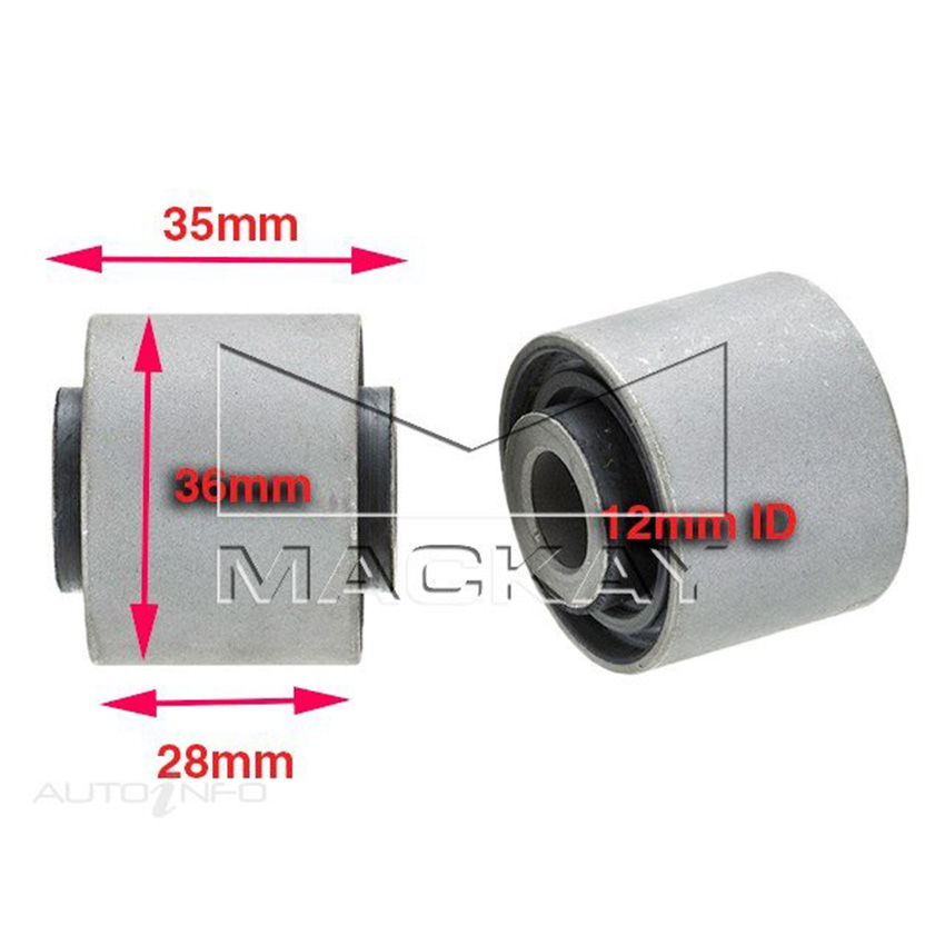 Mackay Control Arm Bush Kit Rear For Mazda3 BK 2003 - 2009 - RBK1010