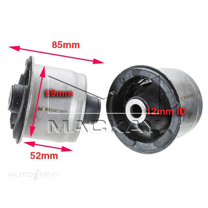 RBK1047 Trailing Arm Bush Kit Rear for Toyota Yaris NCP90R 2005 - 2011