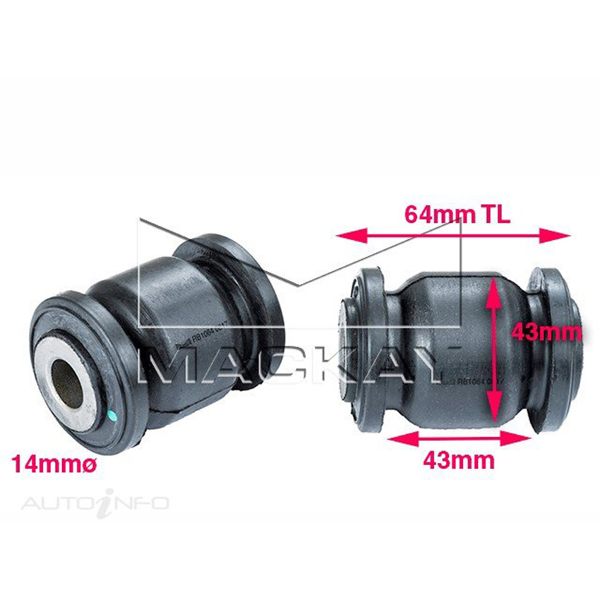 Mackay Control Arm Bush Kit Front Outer Lower For Suzuki Swift RS415 2004 - 2011