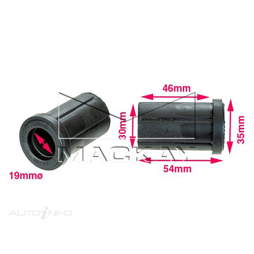 Mackay Shackle Bush Kit Upper Rear For Toyota Hilux KUN26R 2005 - 2015 - RBK1074
