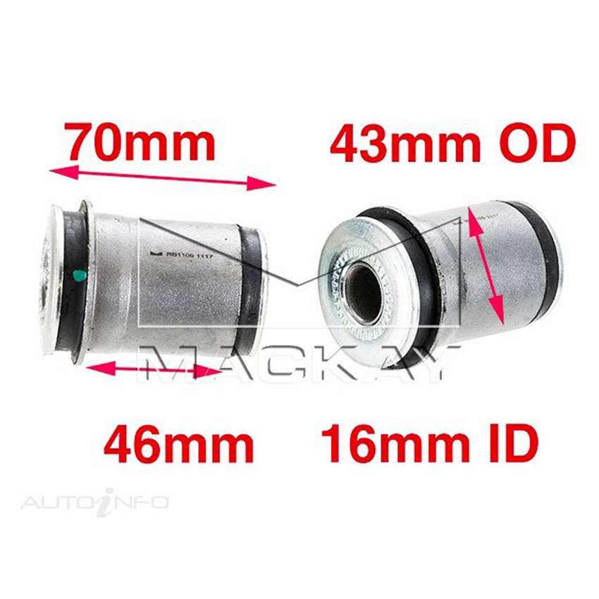 Mackay Control Arm Bush Kit - Front - Inner Lower For Toyota Hiace TRH201R