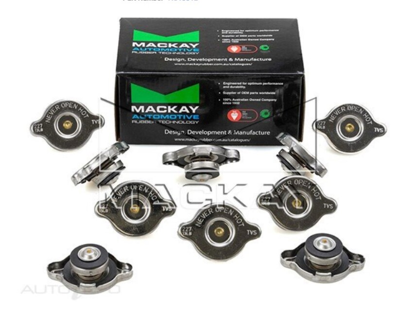 Mackay Radiator Mini Recovery Cap 13PSI, 90KPA [Bulk Pack 10 pcs] - RC1001B