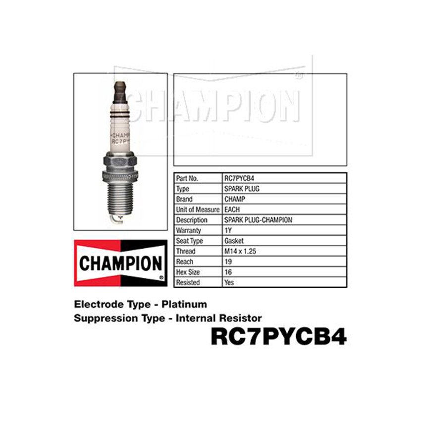 RC7PYCB4 Platinum Spark Plug for FORD TRANSIT VF VG