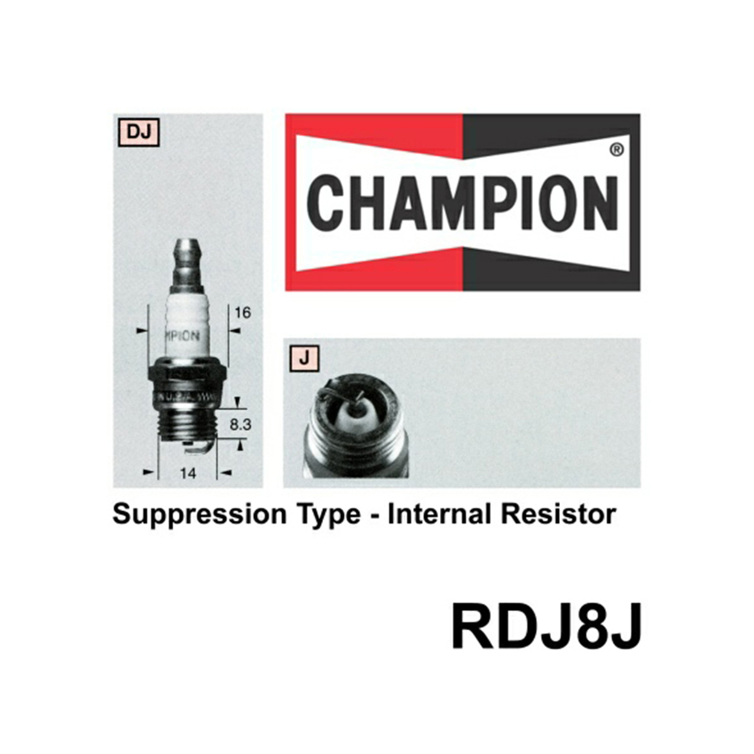 Champion RDJ8J SPARK PLUG - SMALL ENGINE (865)2