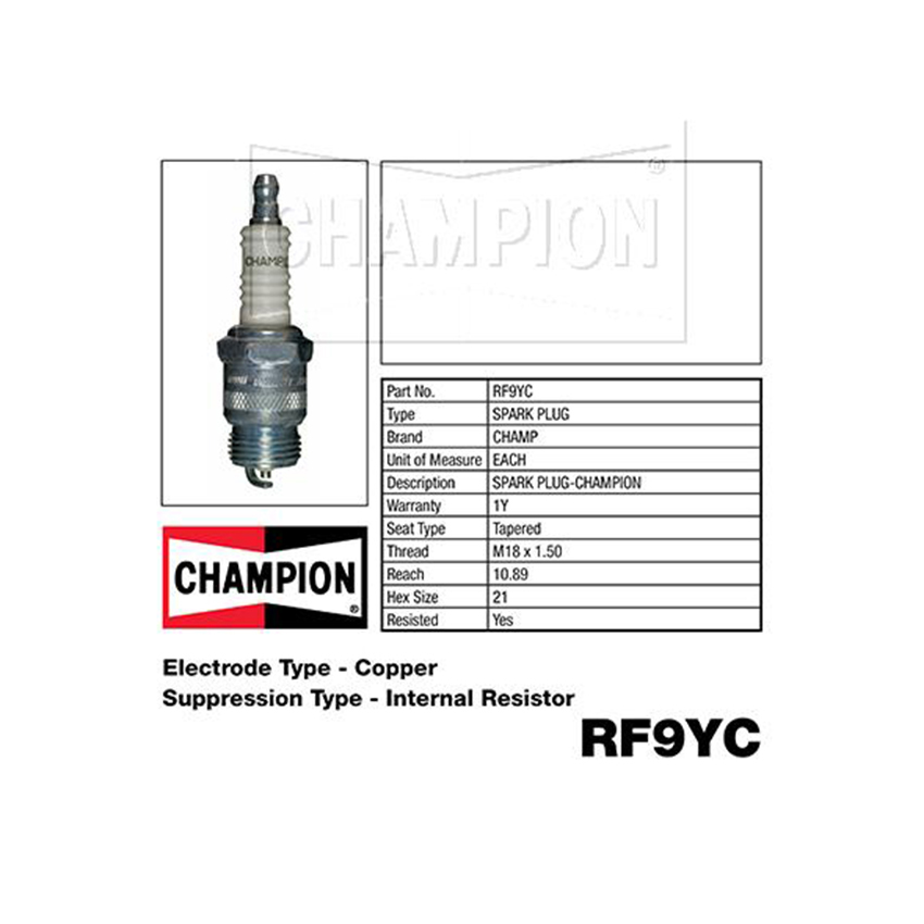 Champion RF9YC SPARK PLUG - GRP 2