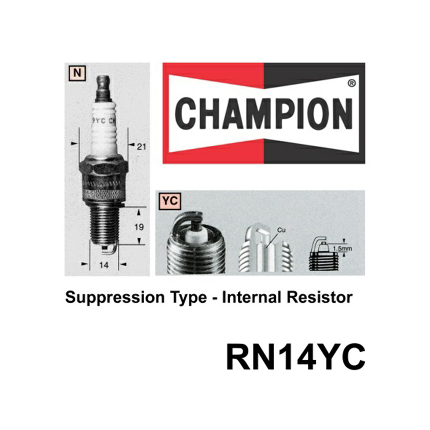 Champion RN14YC SPARK PLUG - SMALL ENGINE