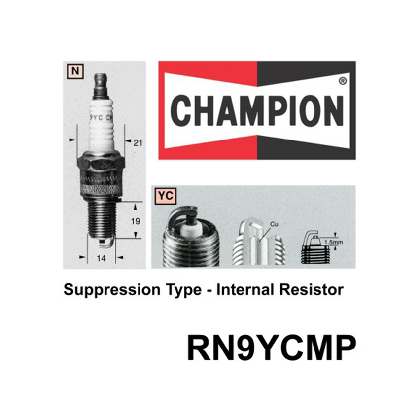 Champion RN9YCMP SPARK PLUG - RN9YC MOWER PACK