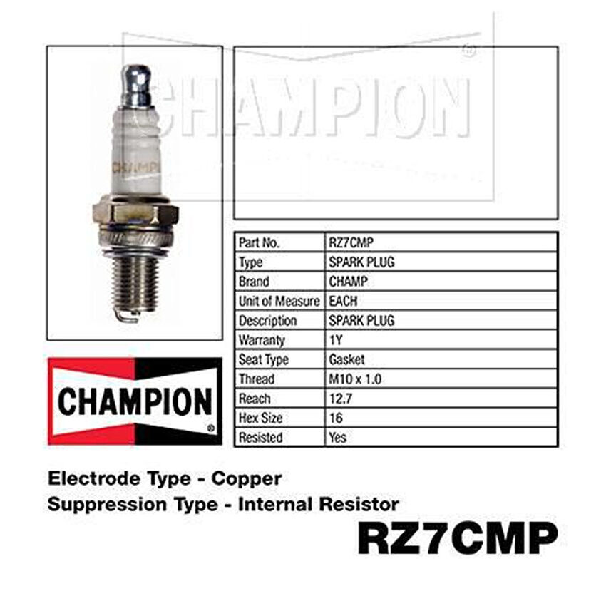 Champion Small Engine Spark Plug - RZ7CMP