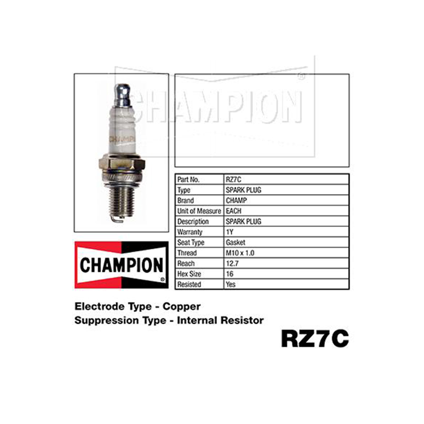 Champion Small Engine Spark Plug - RZ7C (965)