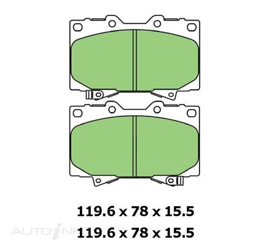 4WD Front Rotors, Brake Pad & Calipers For Toyota Landcruiser HZJ105R 5/98-10/07