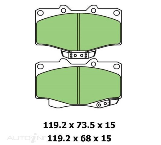 Front Rotors, Brake Pad & Calipers Set For Toyota Prado Landcruiser 07/96-05/02