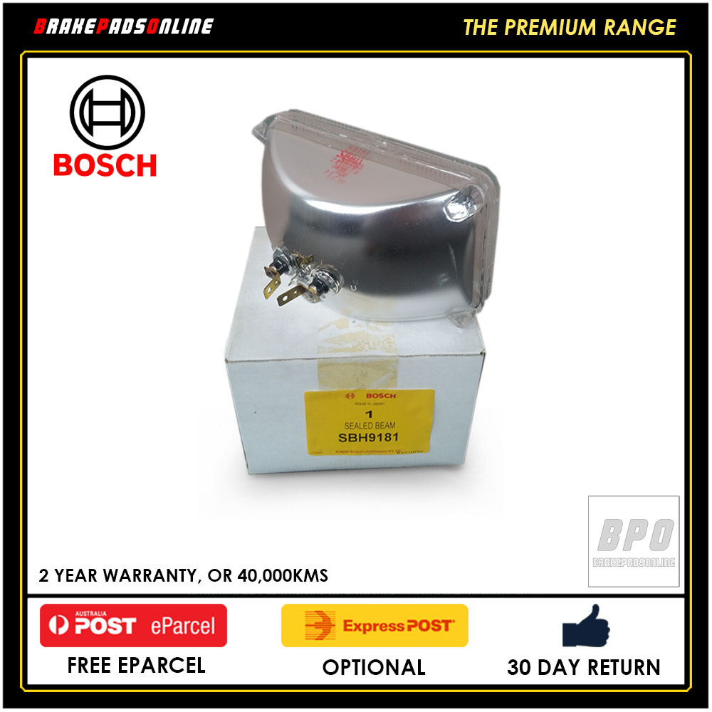 Bosch Sealed Beam Headlight - 24V, 55W, 2 PIN - 160x100mm - SBH9181