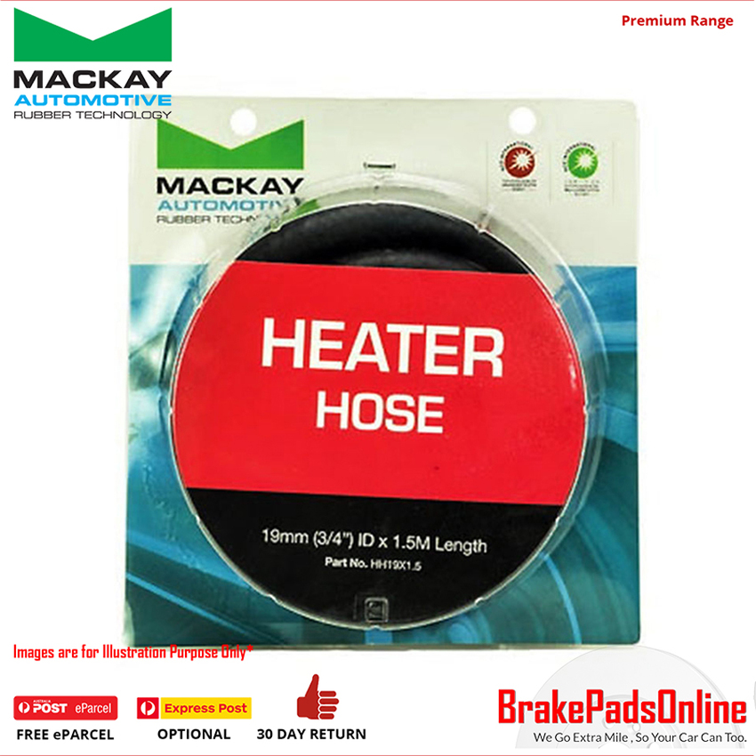 Heater Hose - 9.5mm (3/8) Id X 2m Length - 3mm Wall Thickness - Pack - SHW9.5x2