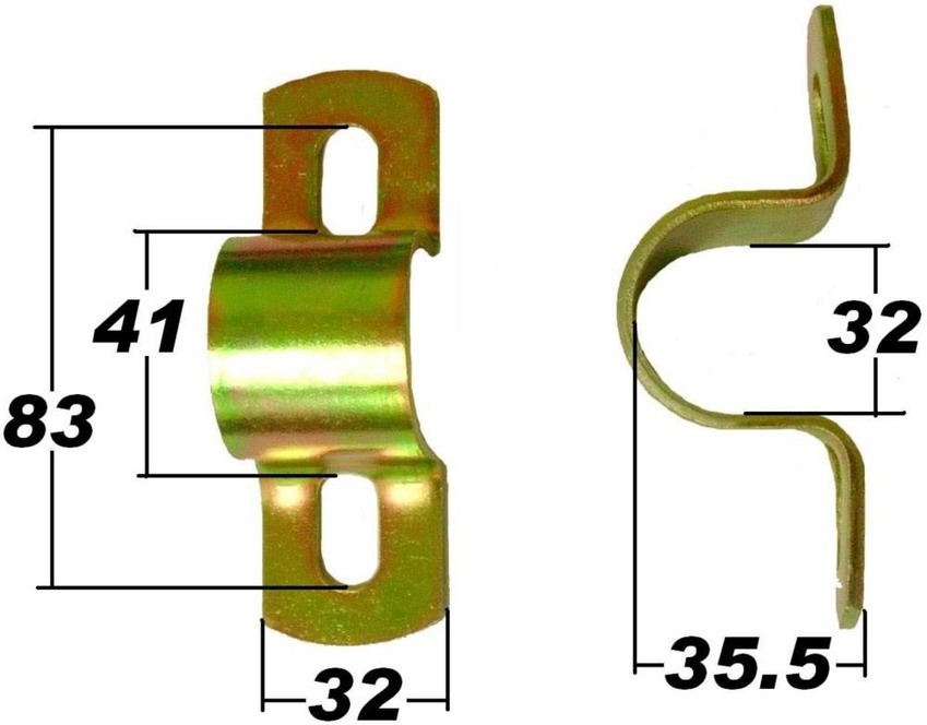 SuperPro Sway Bar Steel Mount Bracket - SPF0984K