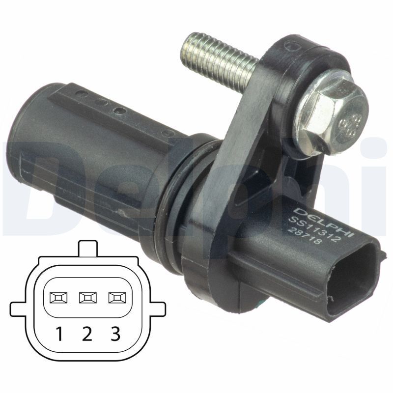 Delphi Engine Crankshaft Position Sensor For Vauxhall Insignia MK I 2.8L V6