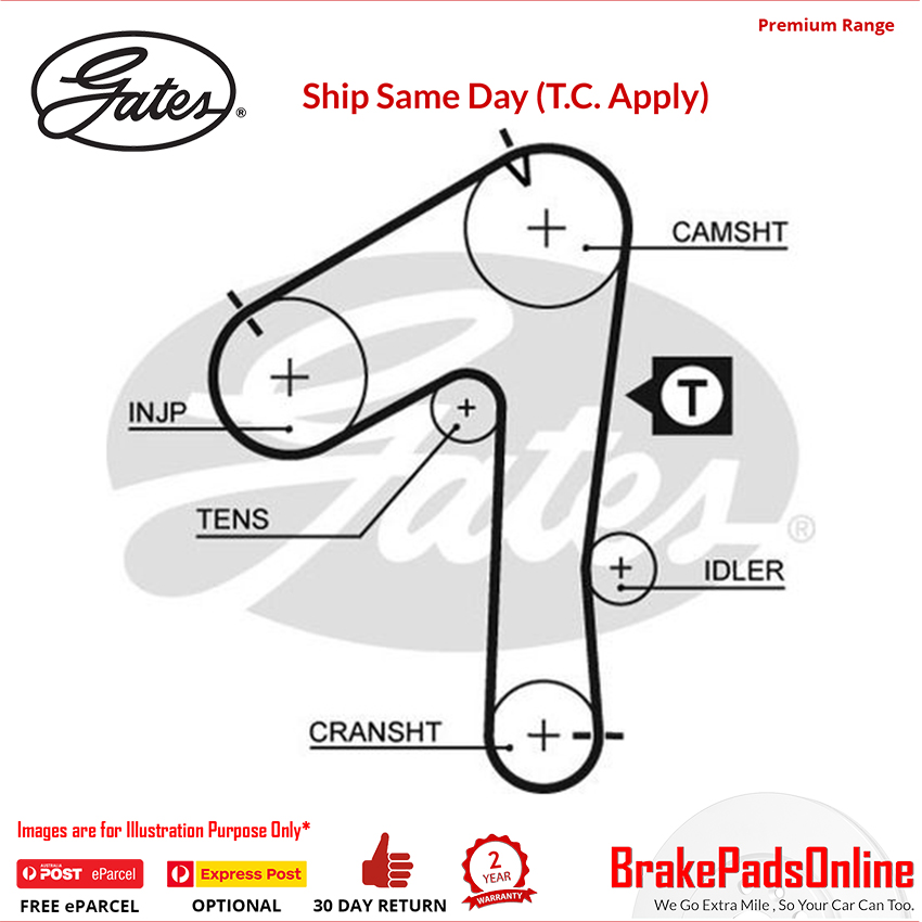 Timing Belt T1032 for NISSAN Patrol 260 (Ebro) MK IV K260