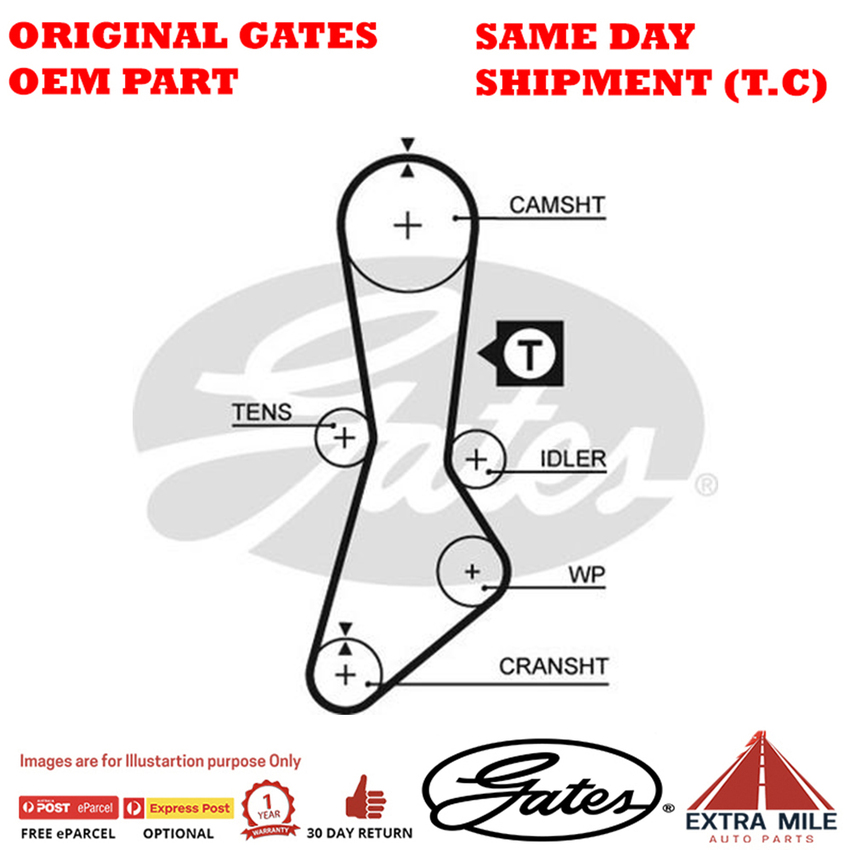 Timing Belt T134 for MAZDA 626 Estate Wagon MK IV GVG1/GVGA0A/GVGA0B/GVGS55/GVGS56