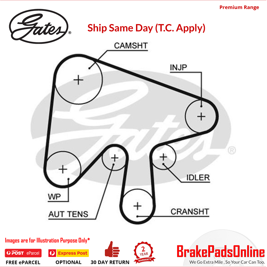 Timing Belt T1628 for MAZDA 6 Estate Wagon GY19