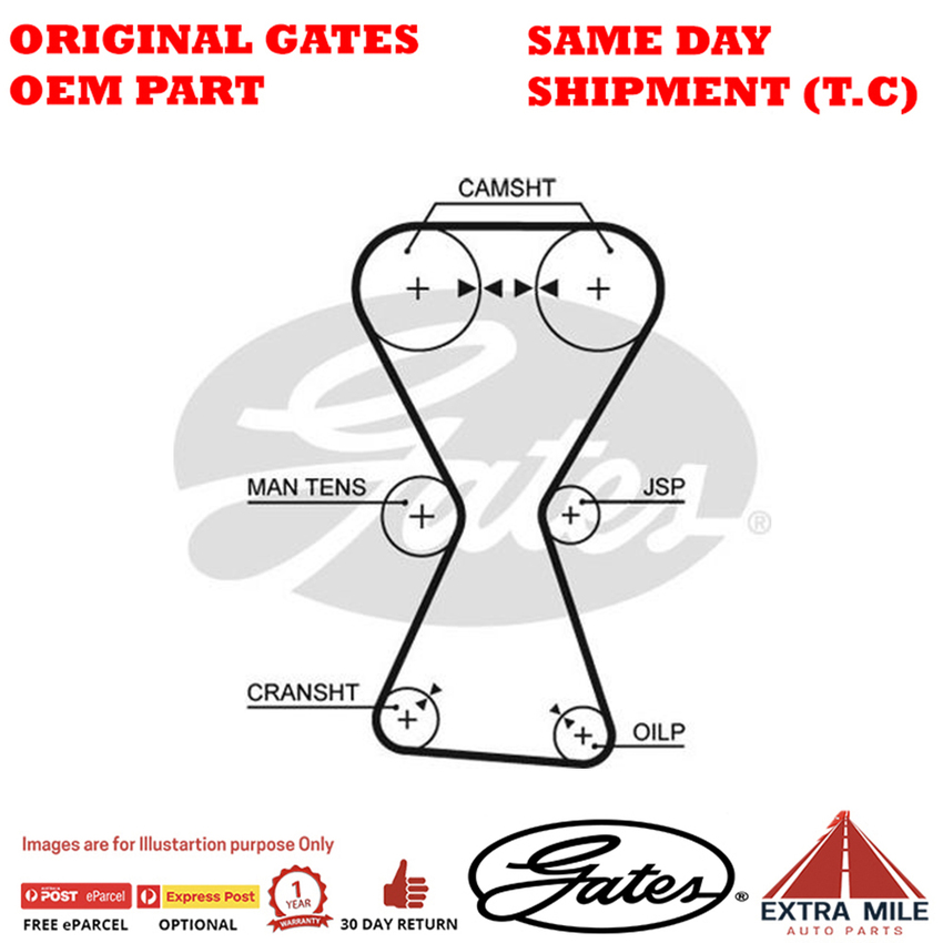 Timing Belt T167 for MITSUBISHI Airtrek CU2W