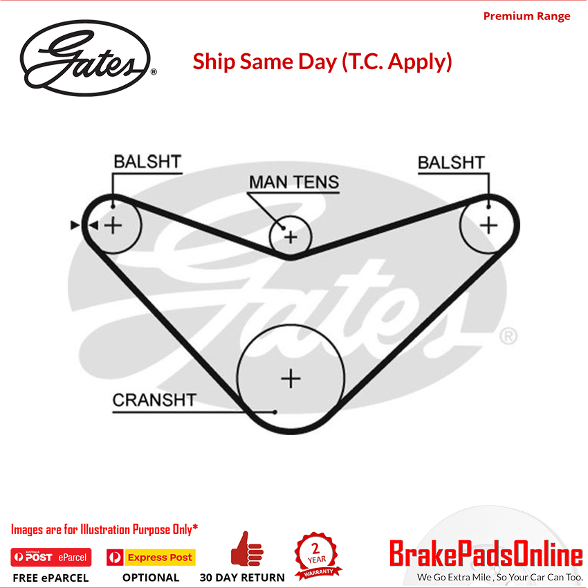 Timing Belt T186 for HONDA Accord MK VI CH1