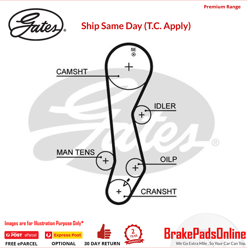 Timing Belt T208 for TOYOTA Cynos EL44
