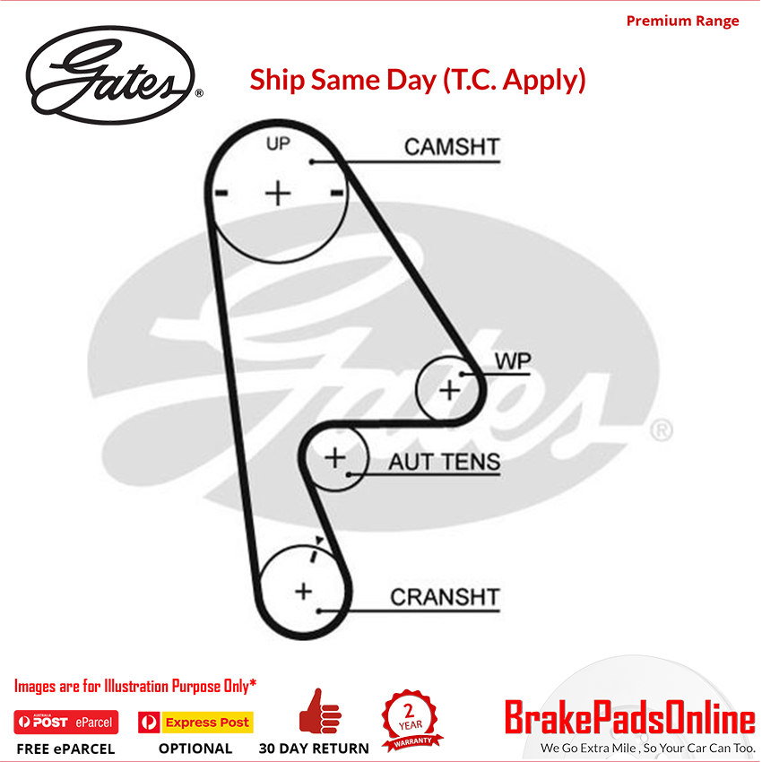 Timing Belt T224 for HONDA HR-V GH2/GH4