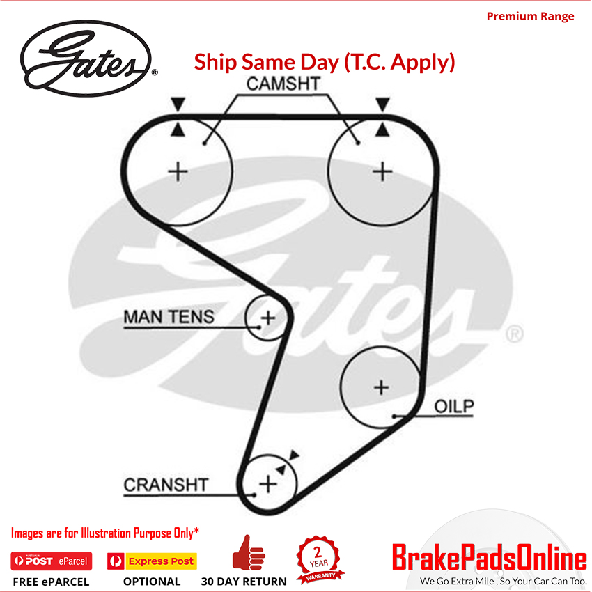 Timing Belt T237 for TOYOTA Supra MA70