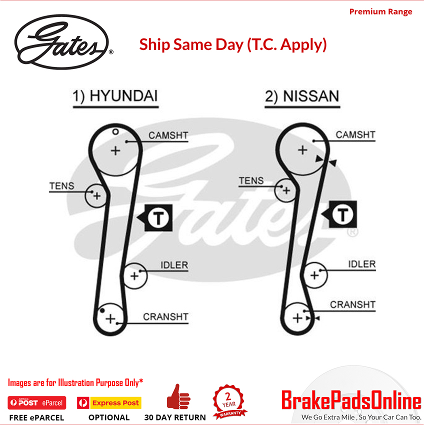 Timing Belt T278 for HYUNDAI Lantra Estate Wagon MK II JW2/JW3