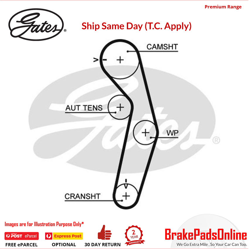 Timing Belt T288 for MITSUBISHI FTO DE