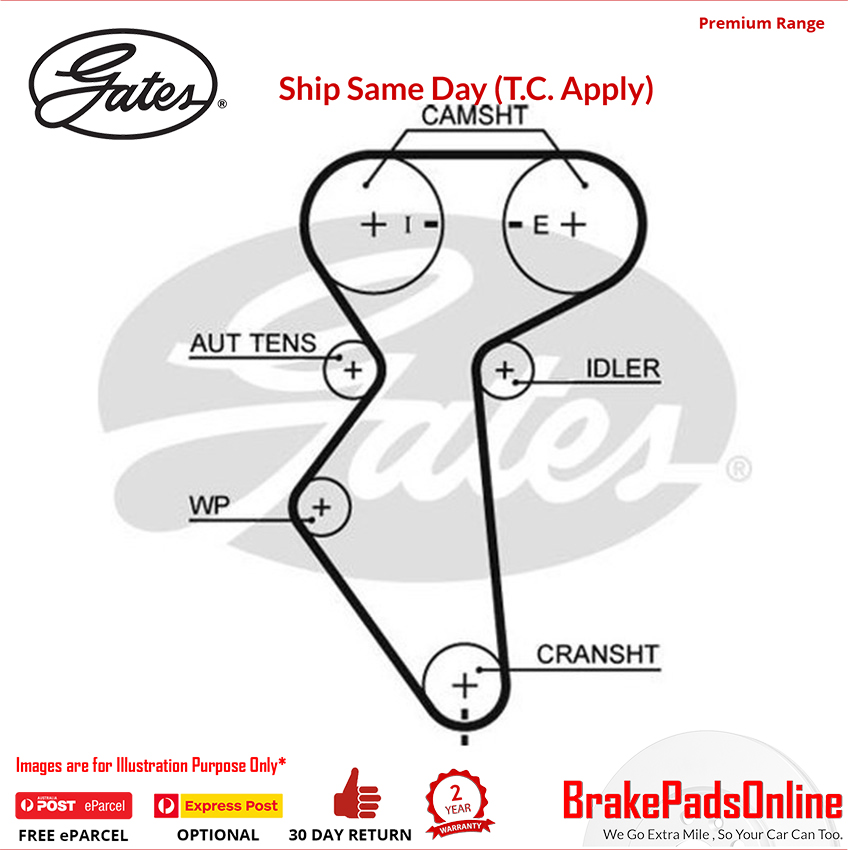 Timing Belt T335 for HOLDEN Barina TK
